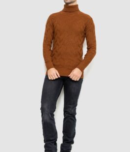Свитер мужской, цвет коричневый, 161R1034